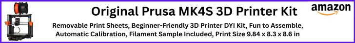 3D printing temperature issues troubleshooting Original Prusa MK4S 3D Printer kit banner