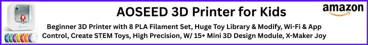 3D Printer Materials Explained AOSEED 3D Printer for Kids banner