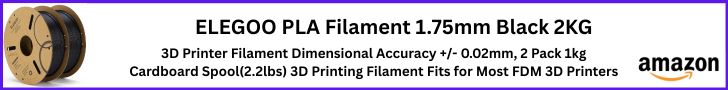 3D Printer Materials Explained ELEGOO PLA Filament 1.75mm Black 2KG Banner