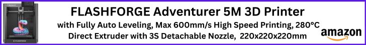 Flashforge Adventurer 5M 3D Printer Banner