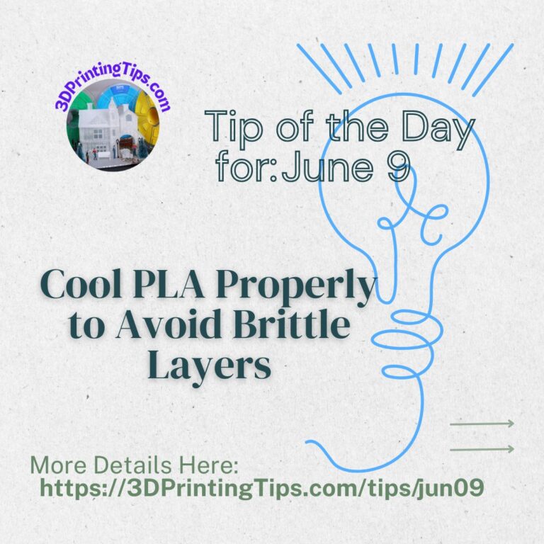 best cooling settings for PLA